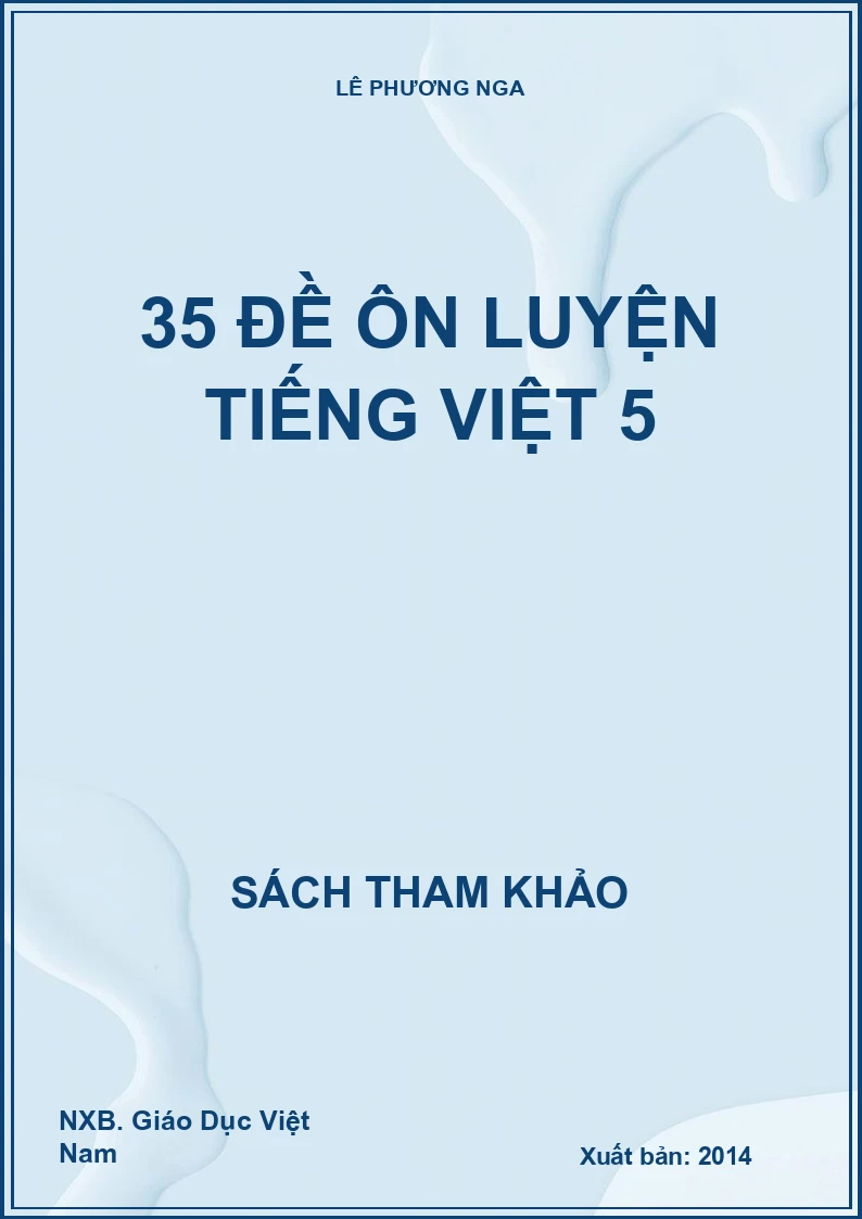 35 đề ôn luyện Tiếng Việt 5
