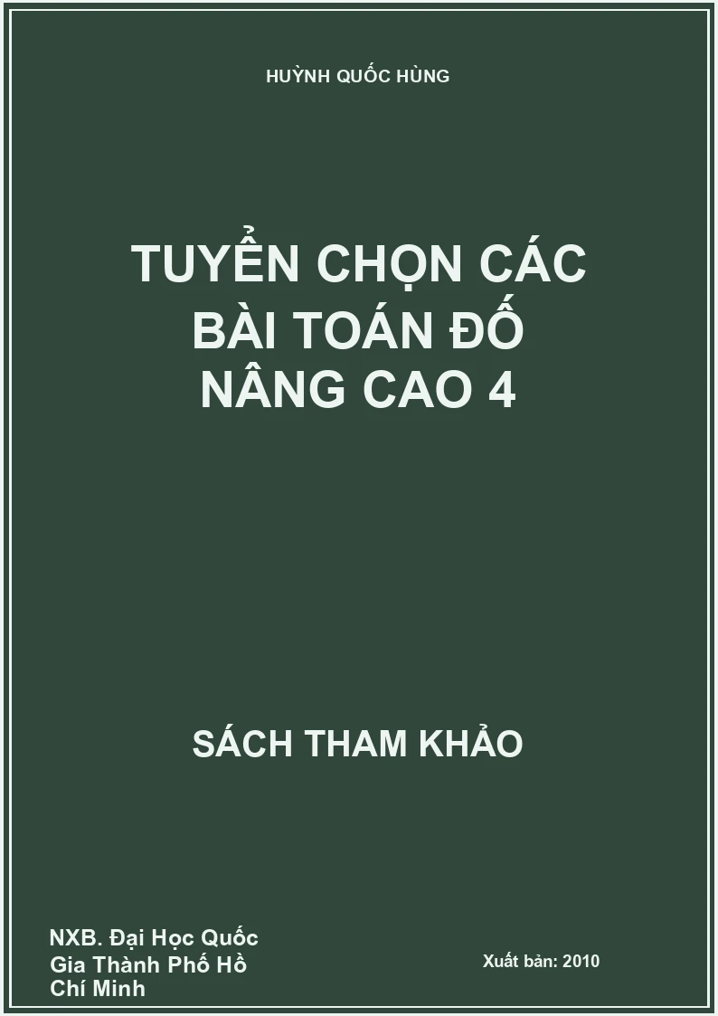Tuyển chọn các bài Toán đố nâng cao 4