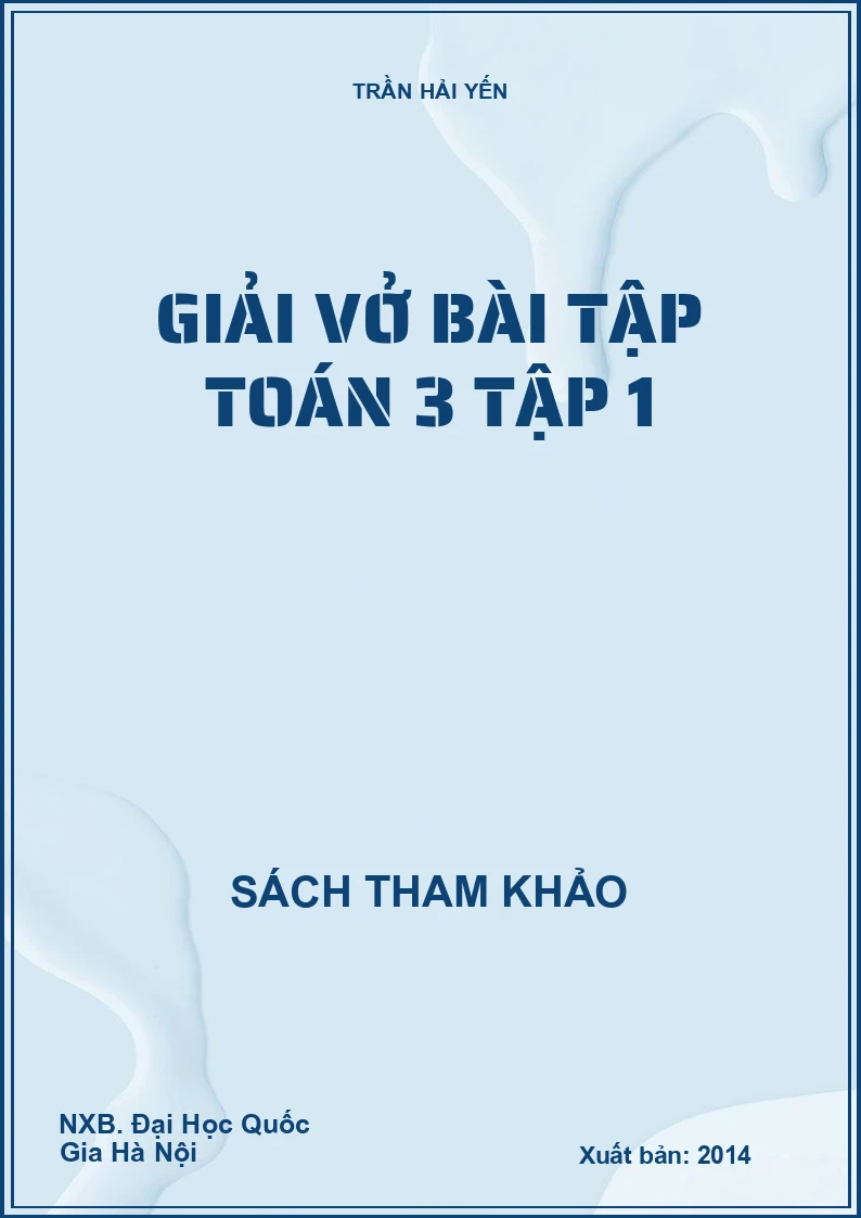 Giải vở bài tập Toán 3 tập 1