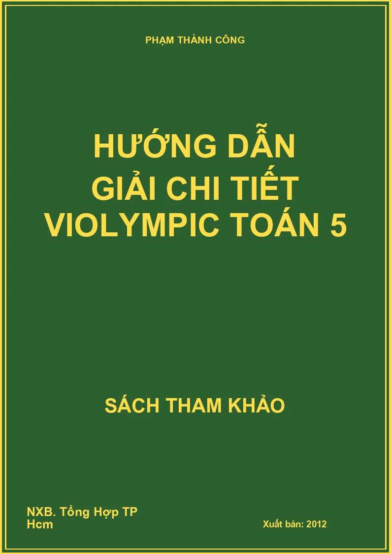 Hướng dẫn giải chi tiết Violympic toán 5