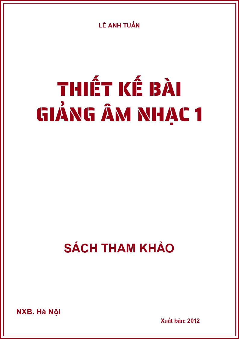 Thiết kế bài giảng âm nhạc 1