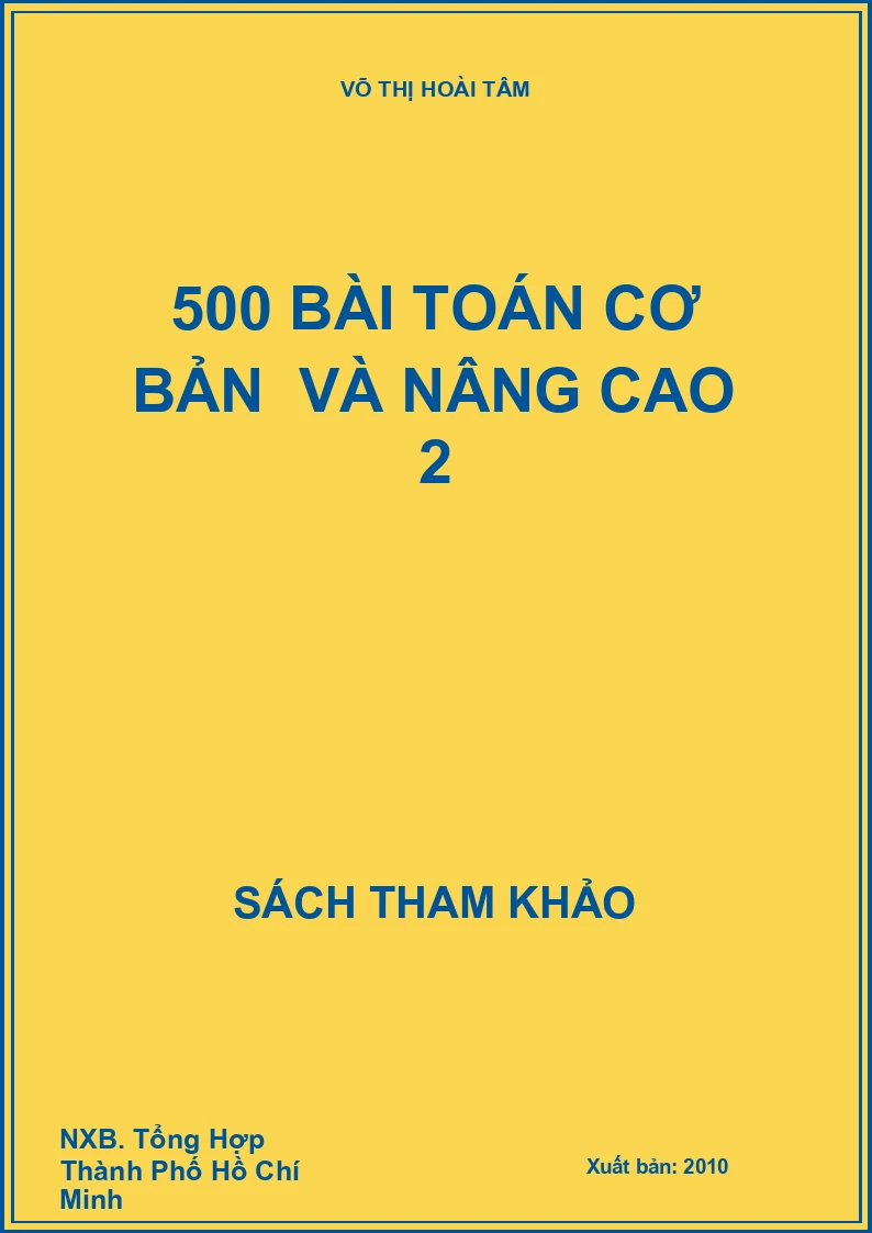 500 Bài toán cơ bản và nâng cao 2