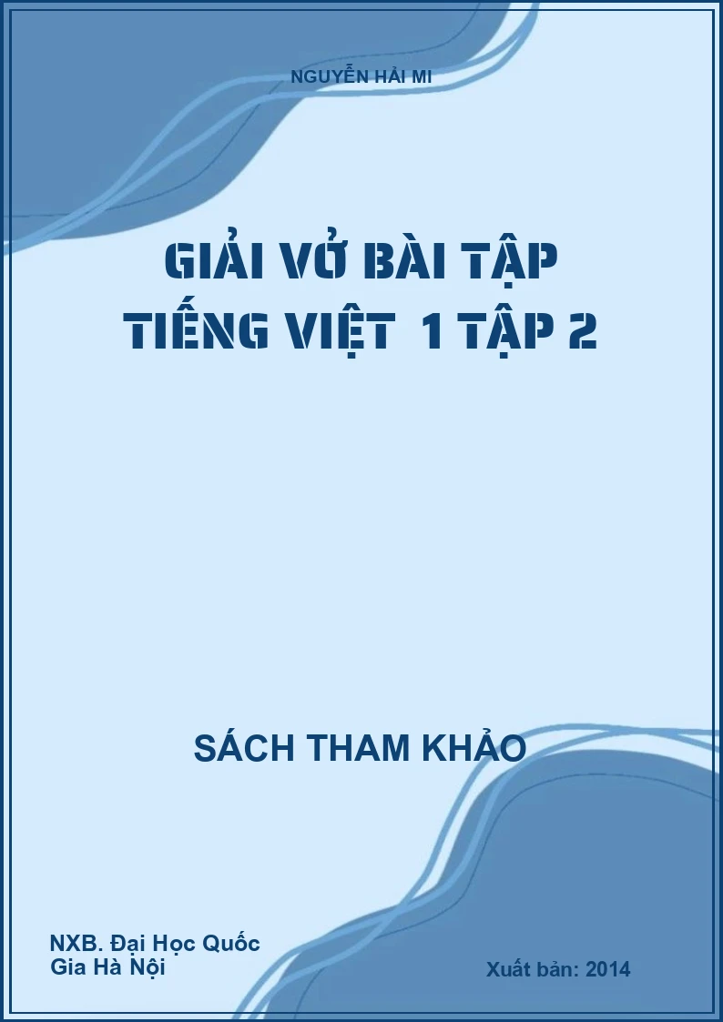 Giải vở bài tập Tiếng việt 1 tập 2