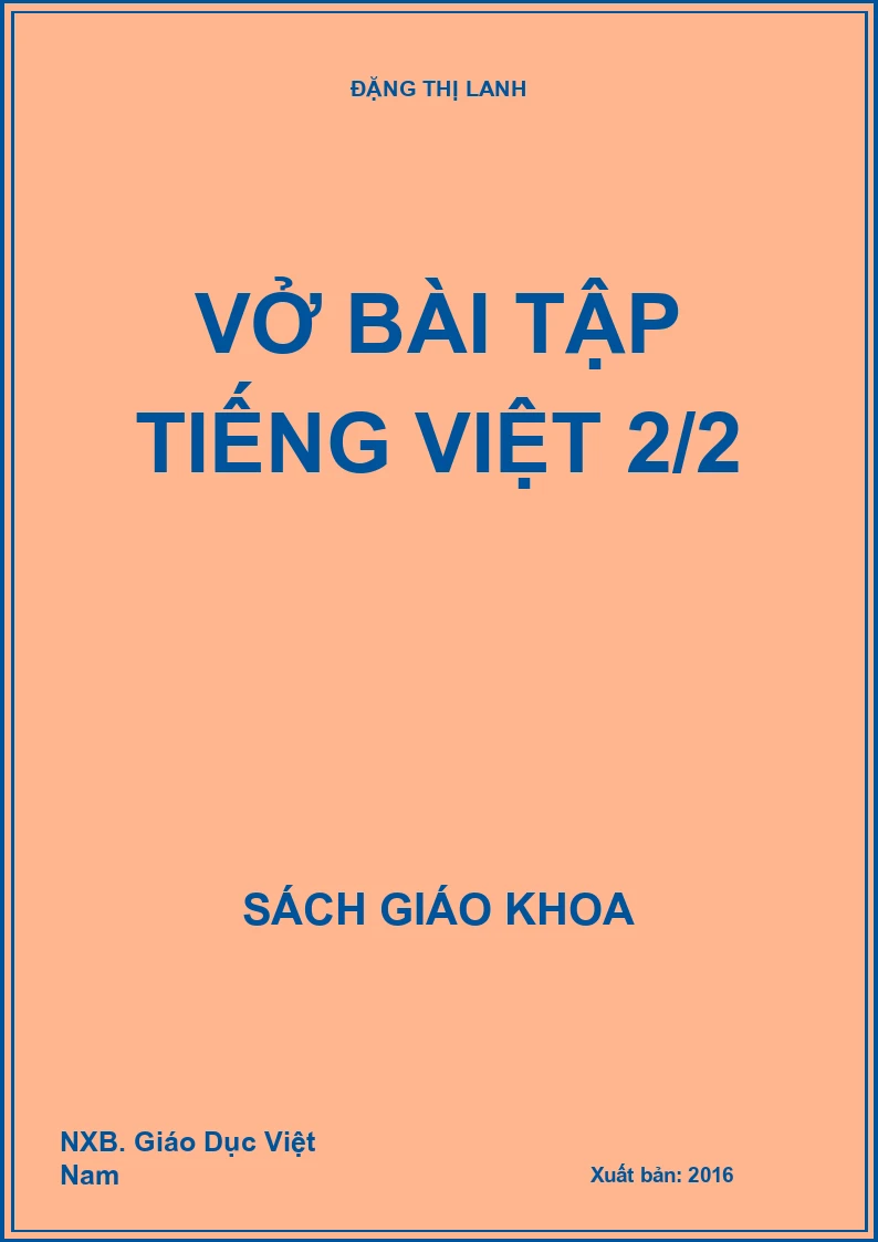 Vở bài tập Tiếng Việt 2/2