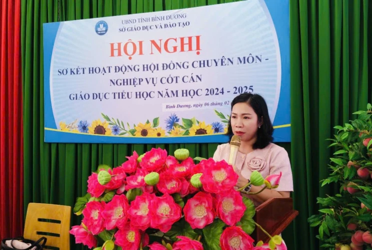 Hội nghị sơ kết hoạt động Hội đồng chuyên môn nghiệp vụ cốt cán và giao ban Giáo dục Tiểu học lần 2 năm học 2024-2025