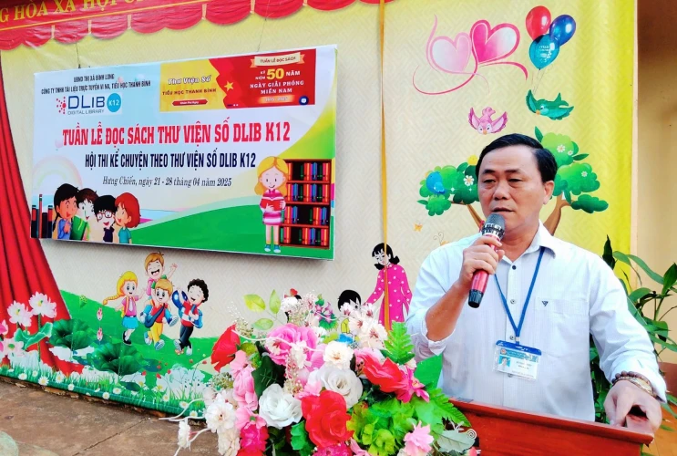 Trường Tiểu học Thanh Bình khai mạc Tuần lễ đọc sách với chủ đề "50 năm Giải phóng miền Nam"