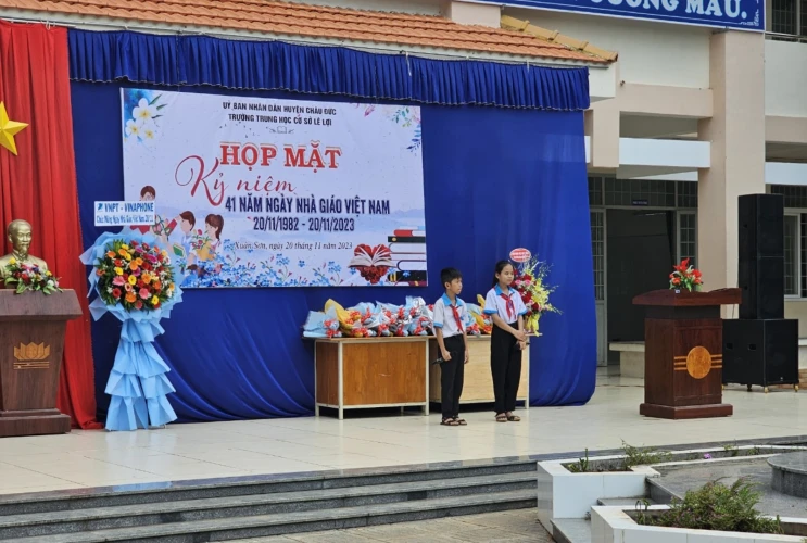 Kỷ niệm 41 năm ngày Nhà giáo Việt Nam của Trường THCS Lê Lợi