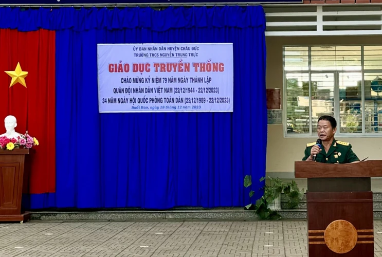 Giáo dục truyền thống tại Trường THCS Nguyễn Trung Trực