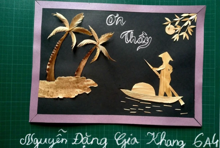Hoạt động làm thiệp chúc mừng ngày Nhà giáo Việt Nam