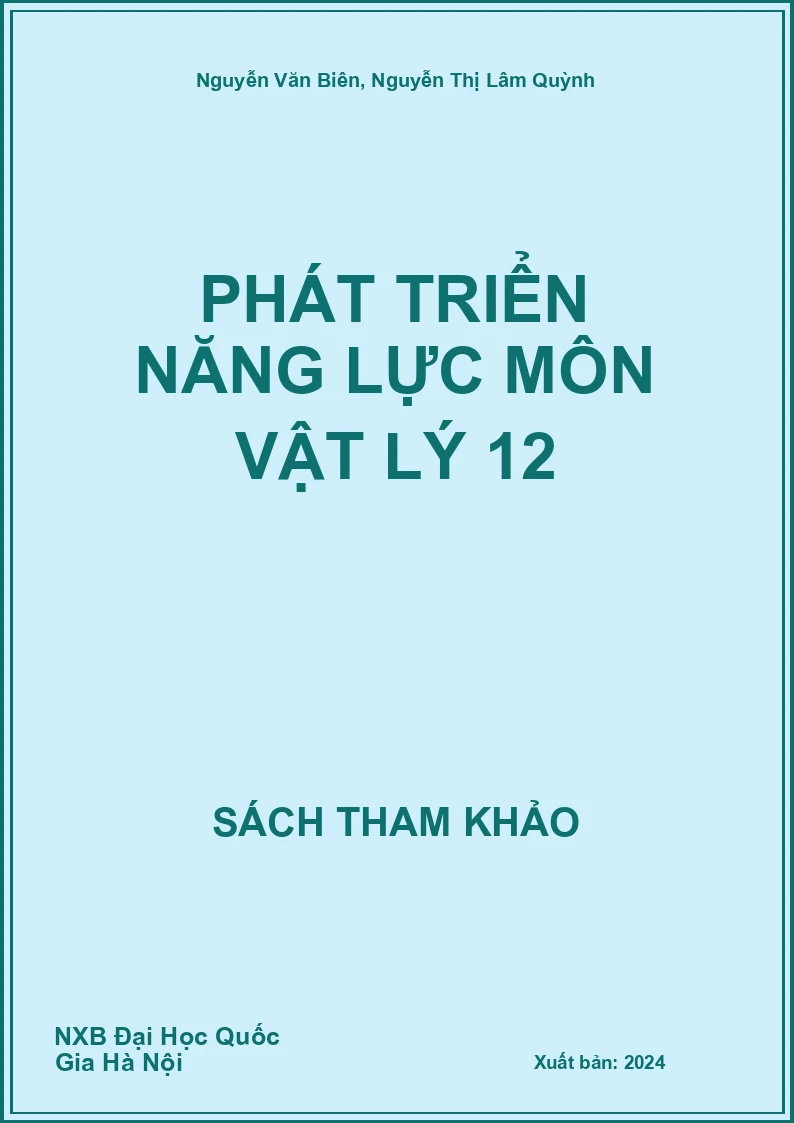 Phát triển năng lực môn Vật lý 12