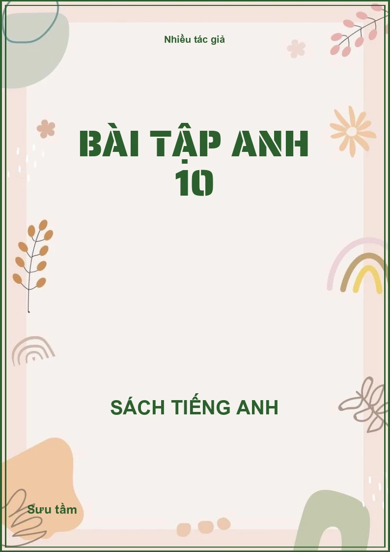 Bài tập Anh 10