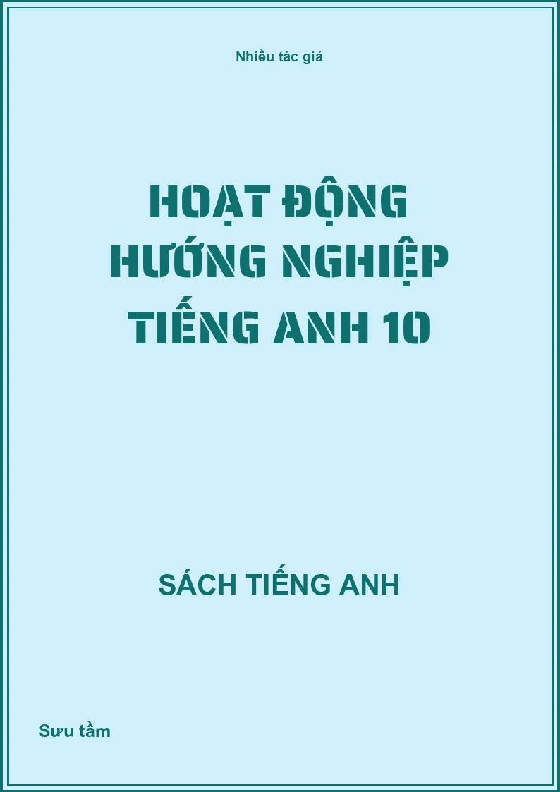 Hoạt động hướng nghiệp Tiếng Anh 10