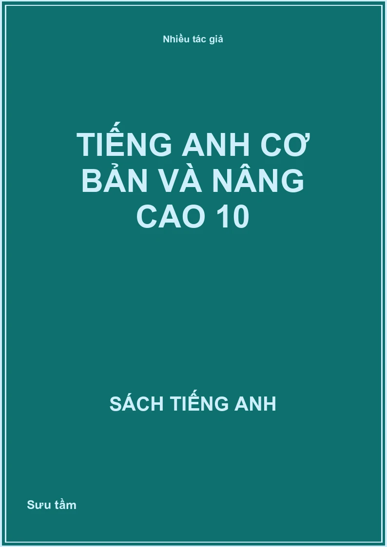 Tiếng anh cơ bản và nâng cao 10