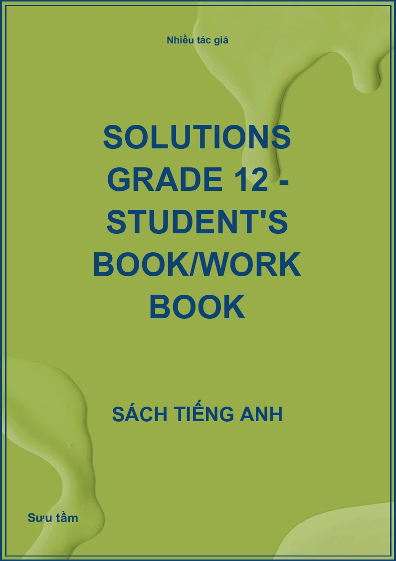 Solutions Grade 12 - Student's book/Work book