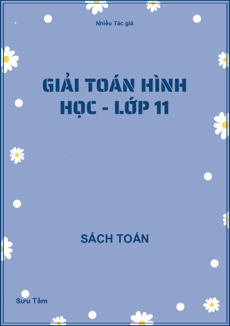 Giải toán hình học - Lớp 11