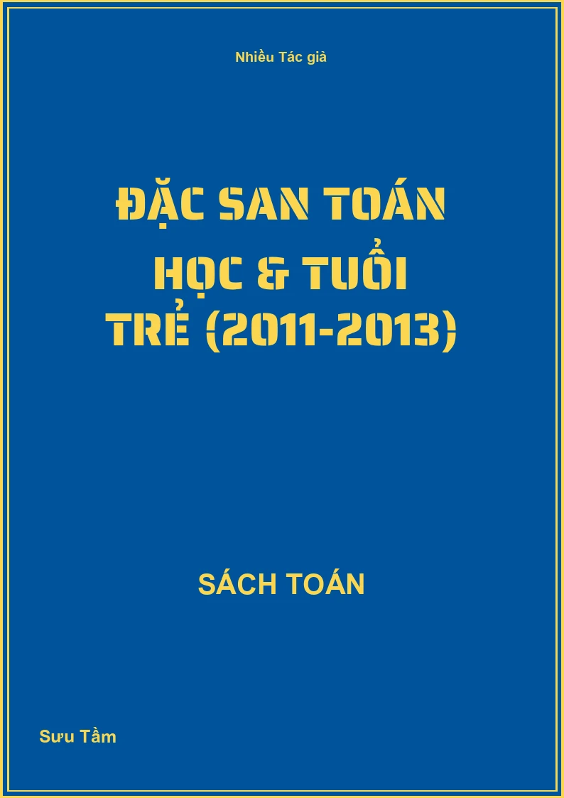 Đặc san Toán học & Tuổi trẻ (2011-2013)