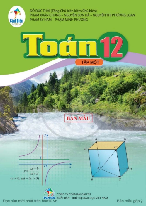 Sách giáo khoa Toán 12 - Tập 1 Cánh Diều