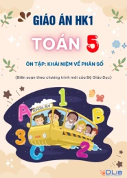 Giáo án HK1 Toán 5 - Ôn tập: Khái niệm về phân số