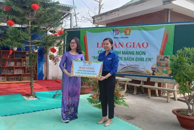 Lễ bàn giao công trình Măng Non tại Trường TH Trần Quốc Tuấn