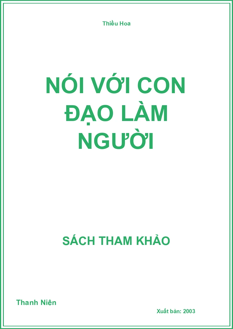 Nói Với Con Đạo Làm Người