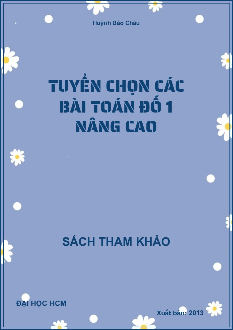 Tuyển Chọn Các Bài Toán Đố 1 Nâng Cao