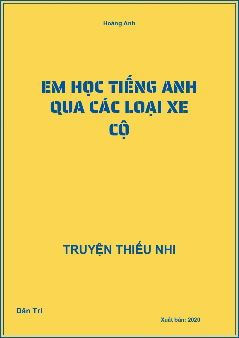 Em Học Tiếng Anh Qua Các Loại Xe Cộ