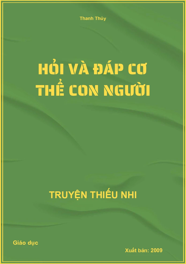 Hỏi Và Đáp Cơ Thể Con Người