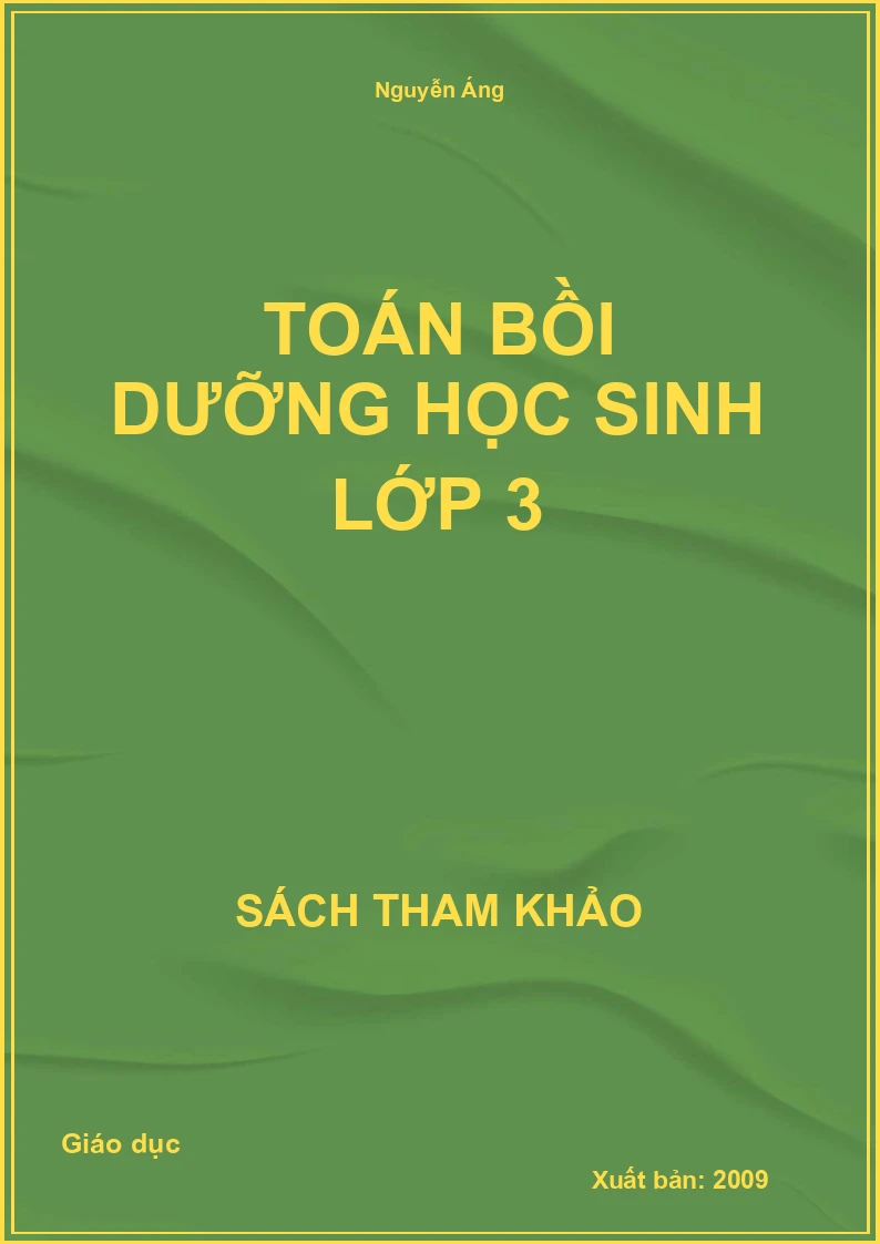 Toán Bồi Dưỡng Học Sinh Lớp 3