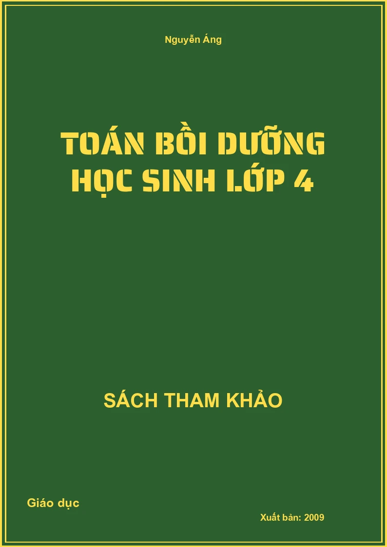 Toán Bồi Dưỡng Học Sinh Lớp 4