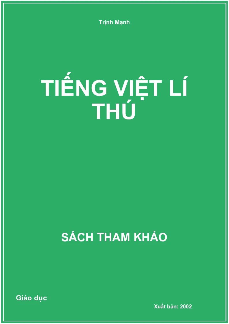Tiếng Việt Lí Thú
