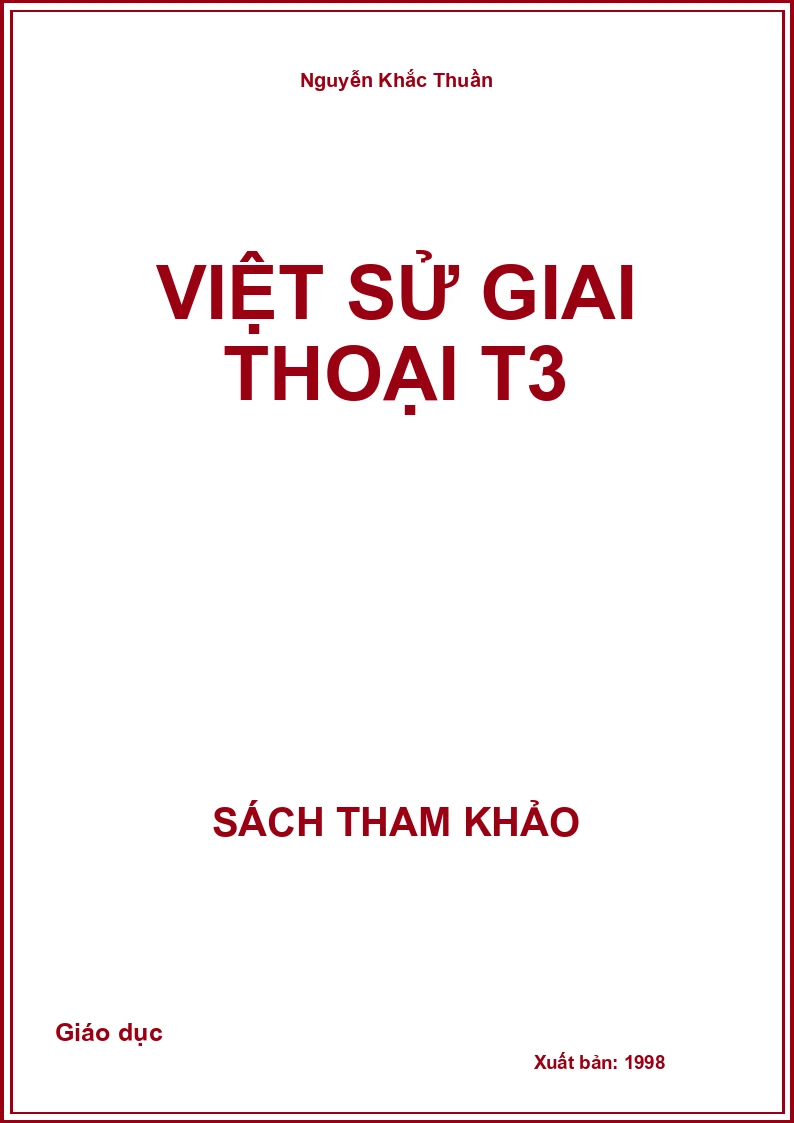 Việt Sử Giai Thoại T3