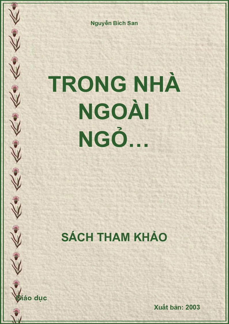 Trong Nhà Ngoài Ngỏ…