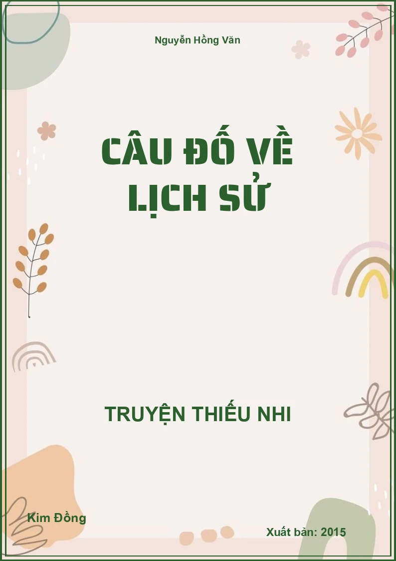 Câu Đố Về Lịch Sử