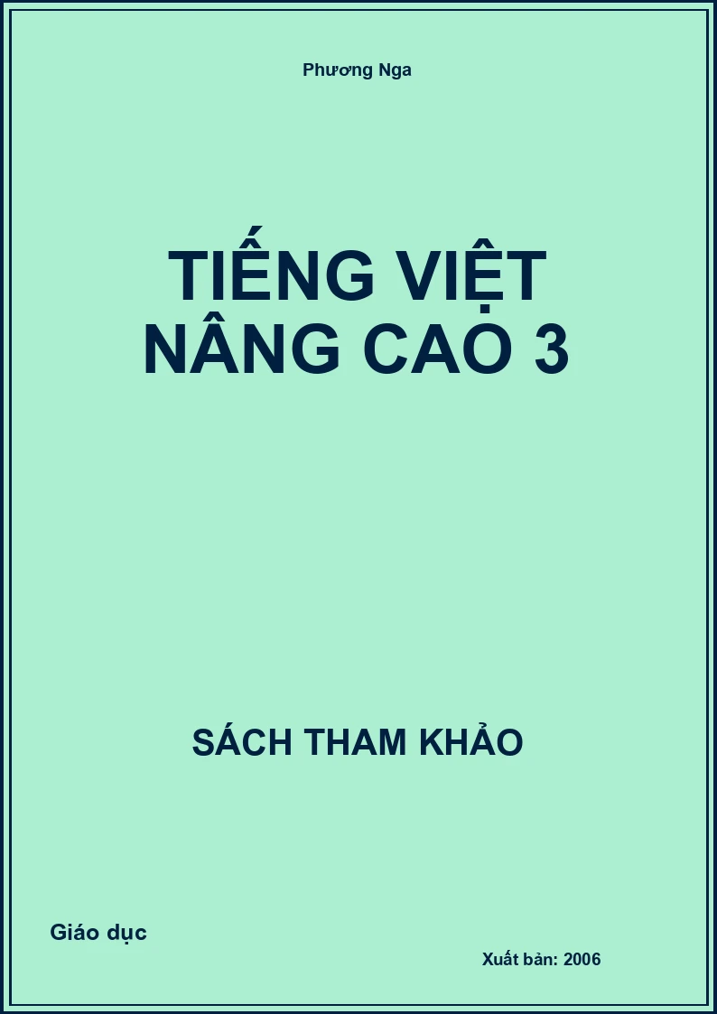 Tiếng Việt Nâng Cao 3