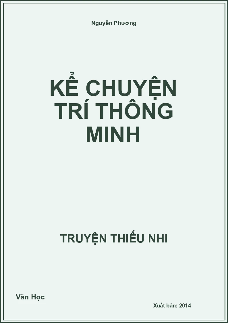 Kể Chuyện Trí Thông Minh