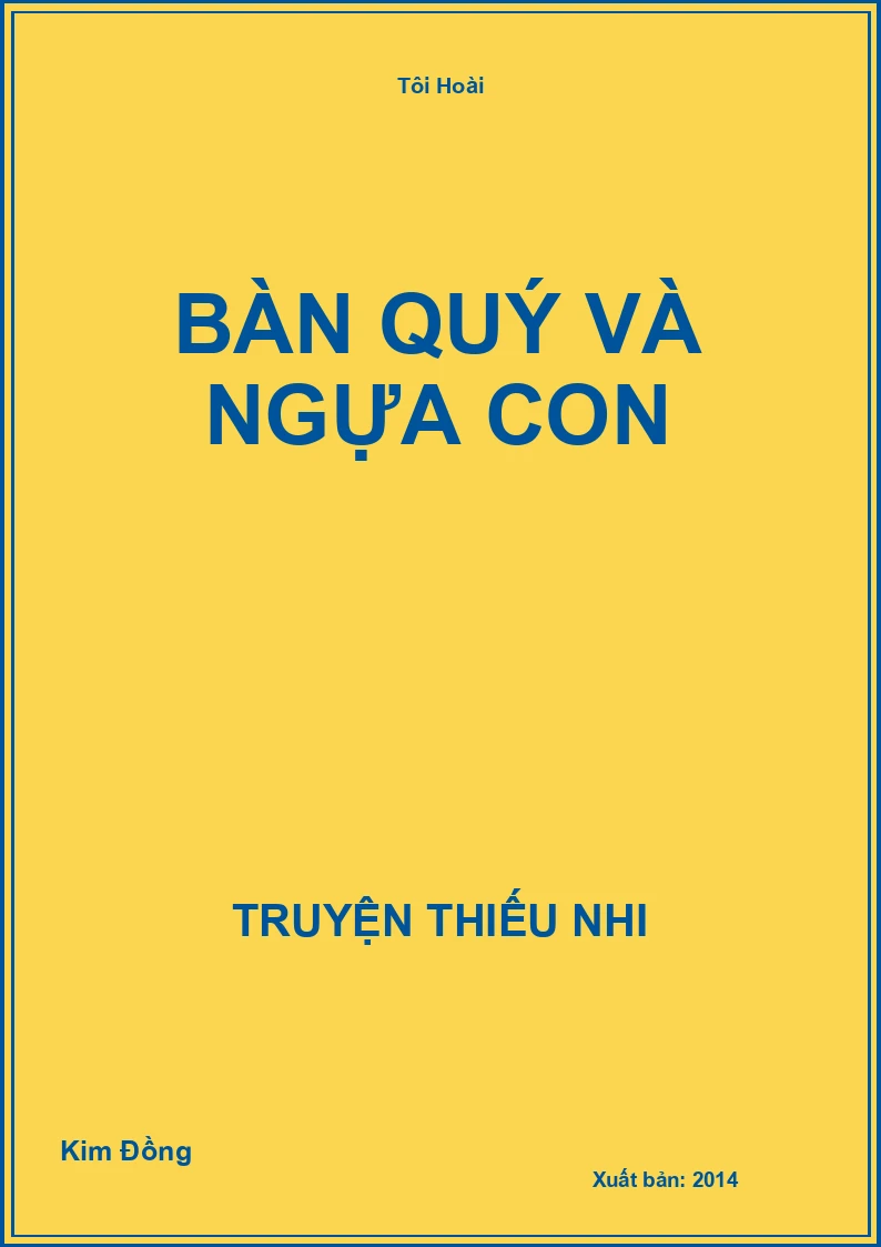 Bàn Quý Và Ngựa Con