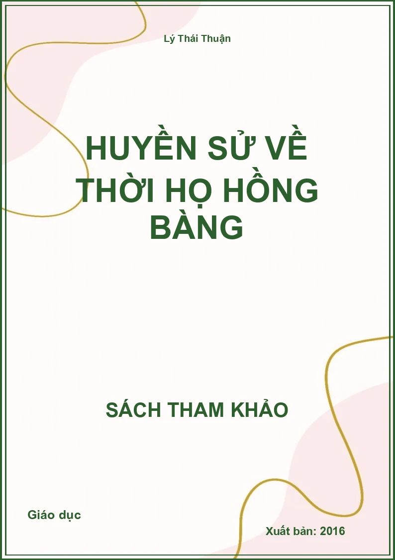 Huyền Sử Về Thời Họ Hồng Bàng