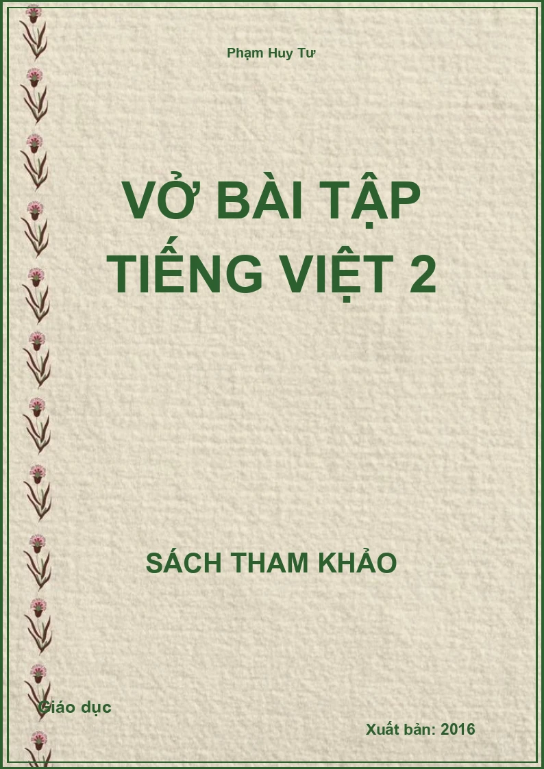 Vở Bài Tập Tiếng Việt 2
