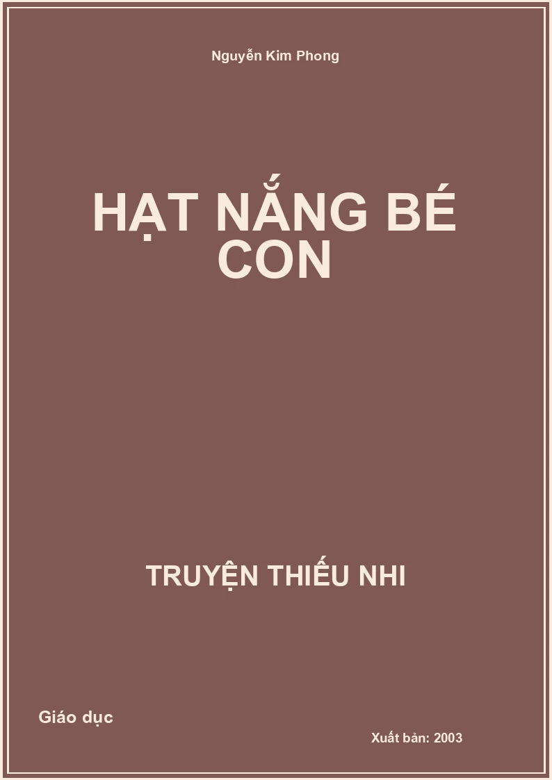 Hạt Nắng Bé Con