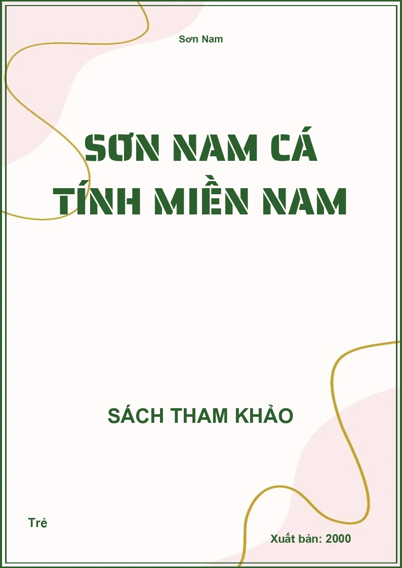 Sơn Nam Cá Tính Miền Nam