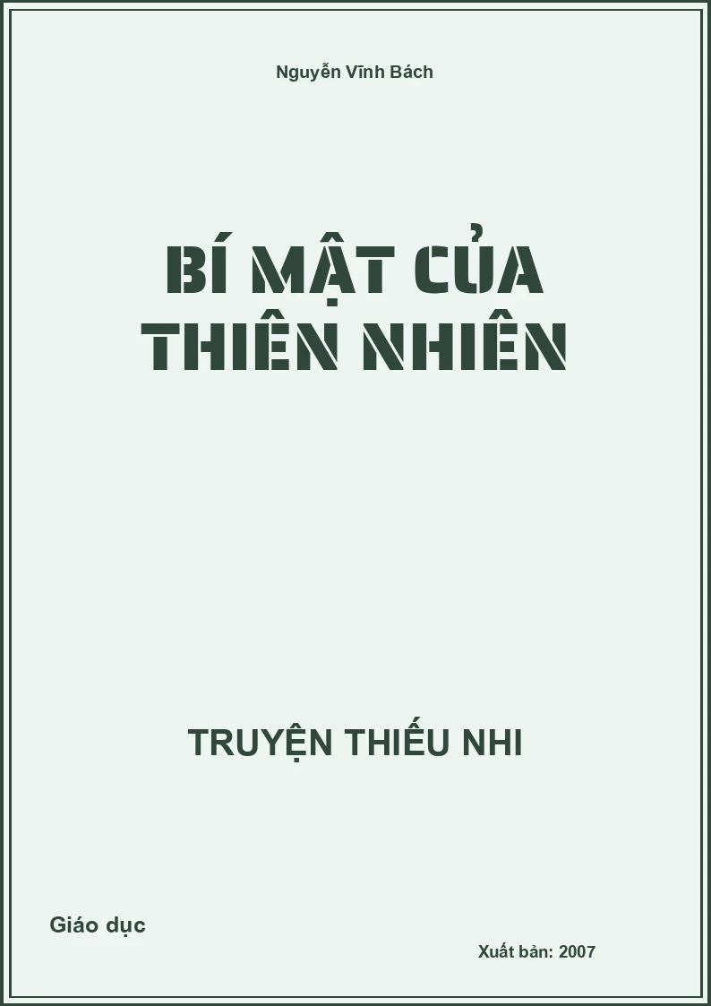 Bí Mật Của Thiên Nhiên