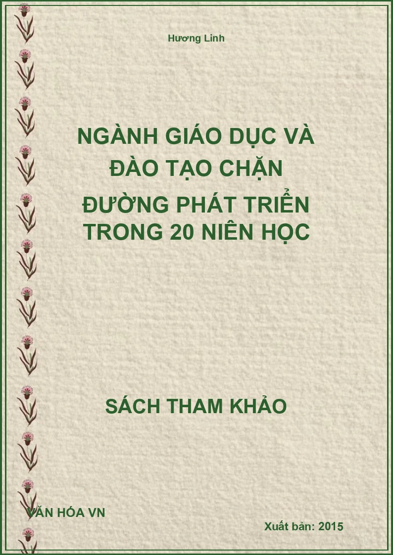 Ngành Giáo Dục Và Đào Tạo Chặn Đường Phát Triển Trong 20 Niên Học