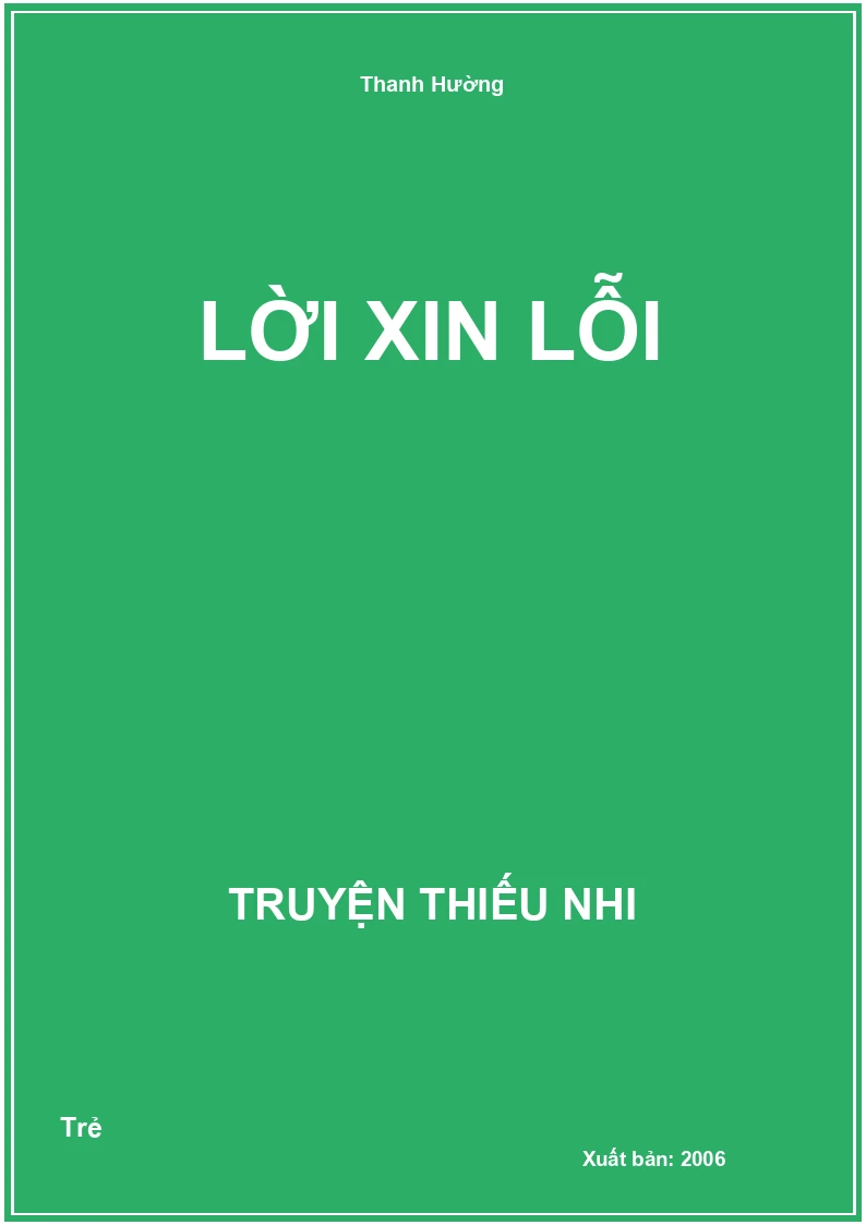 Lời Xin Lỗi