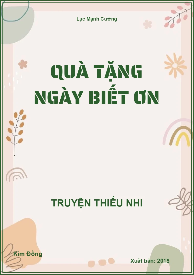 Quà Tặng Ngày Biết Ơn
