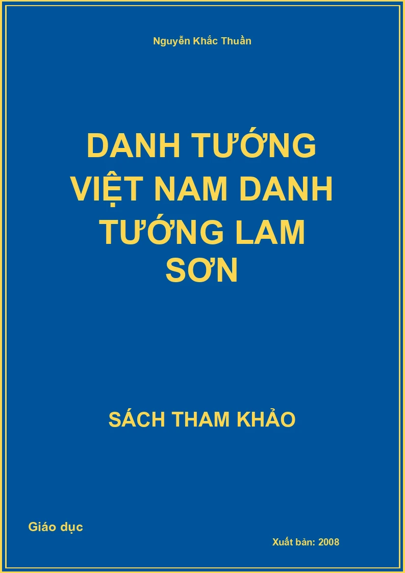Danh Tướng Việt Nam Danh Tướng Lam Sơn