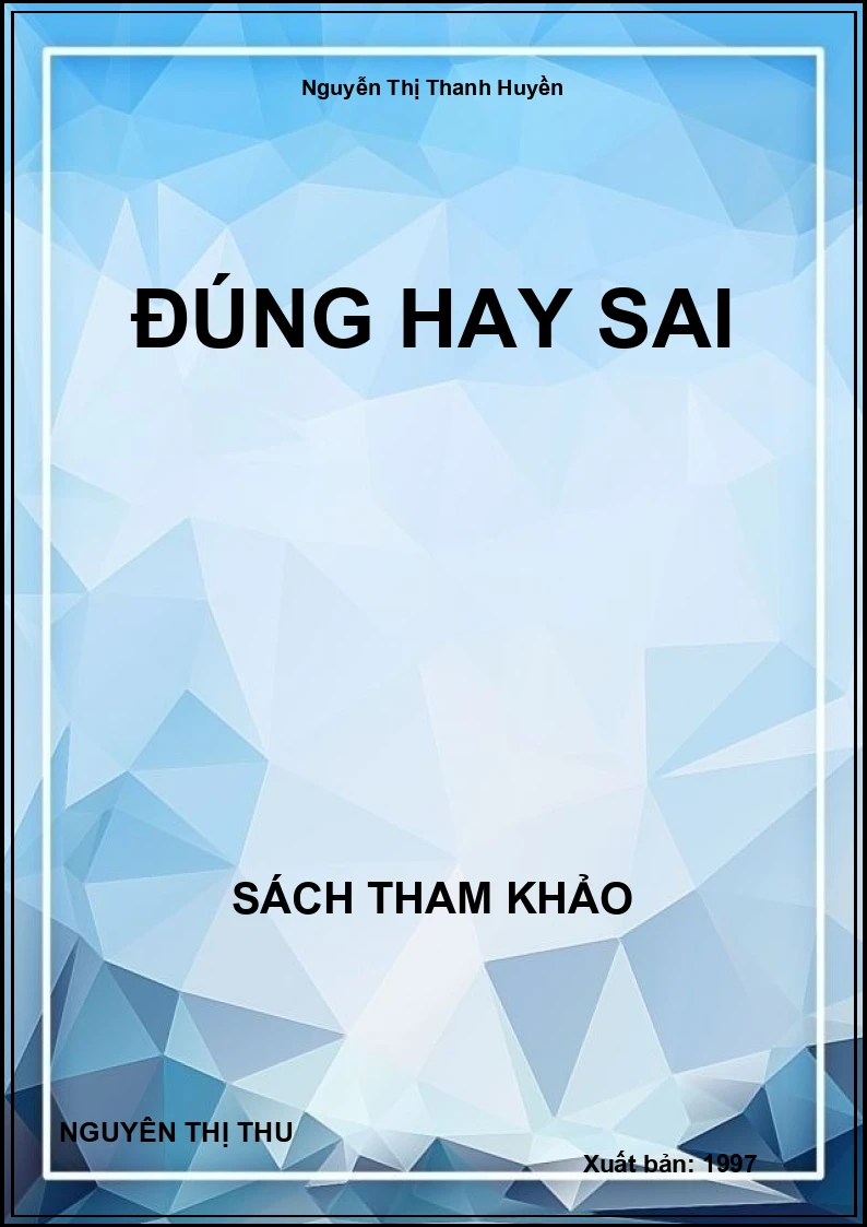 Đúng Hay Sai