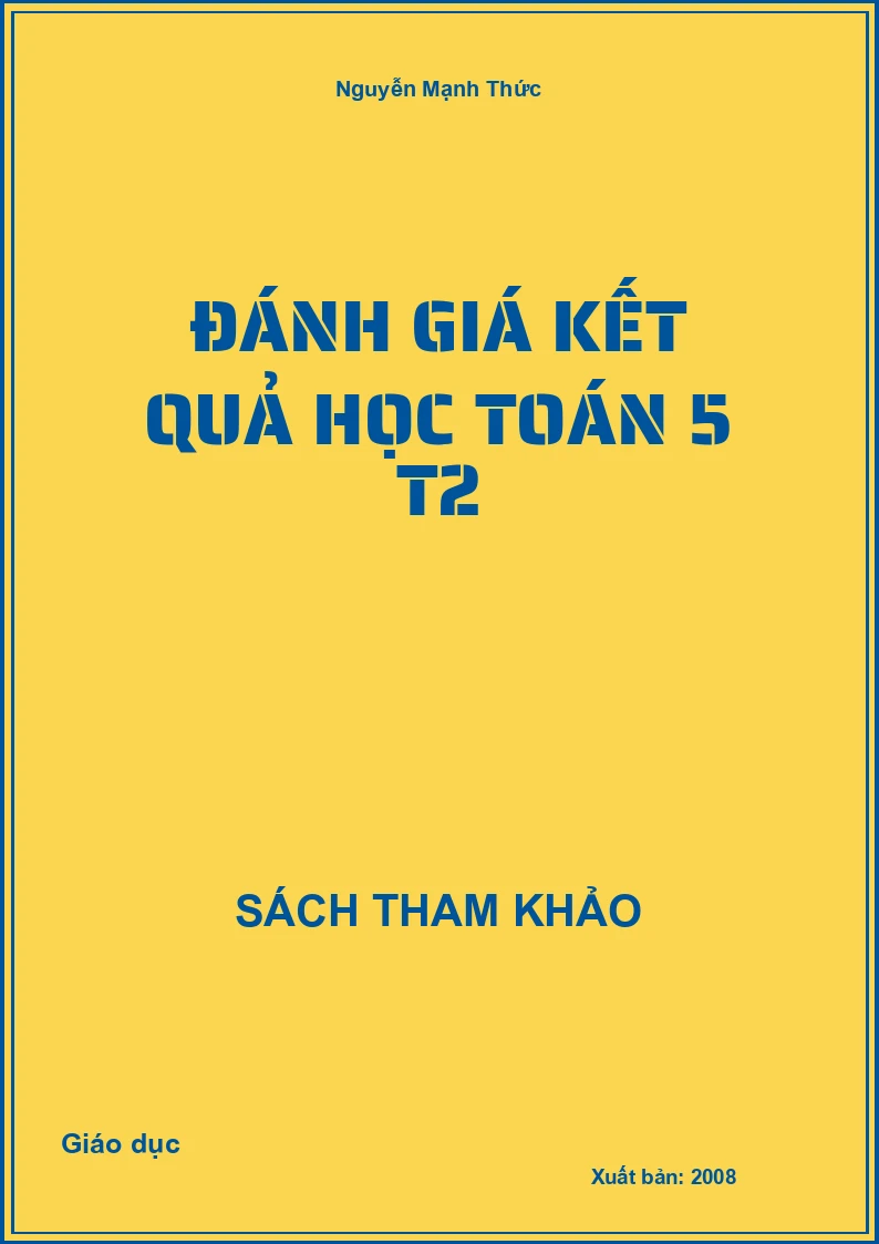 Đánh Giá Kết Quả Học Toán 5 T2