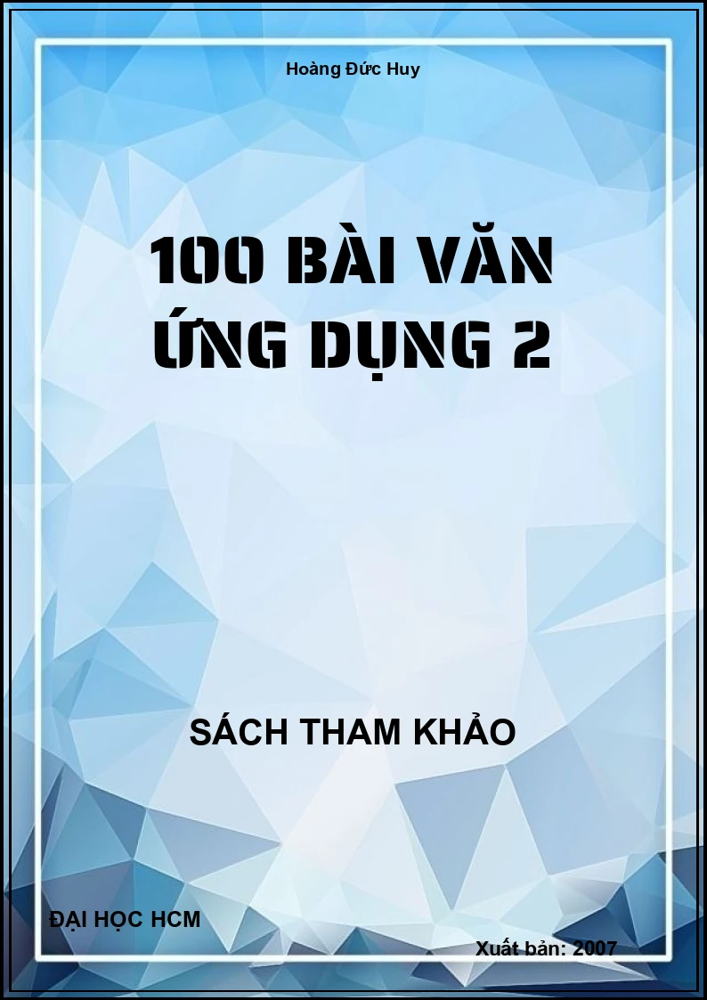 100 Bài Văn Ứng Dụng 2