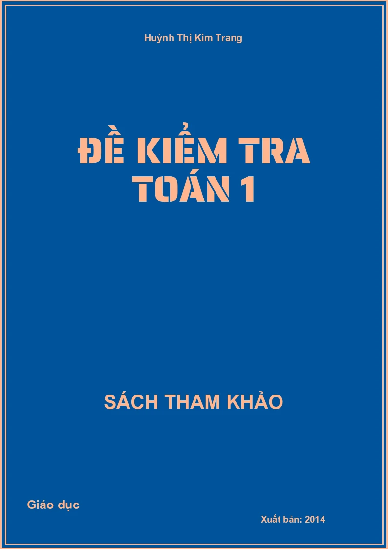 Đề Kiểm Tra Toán 1