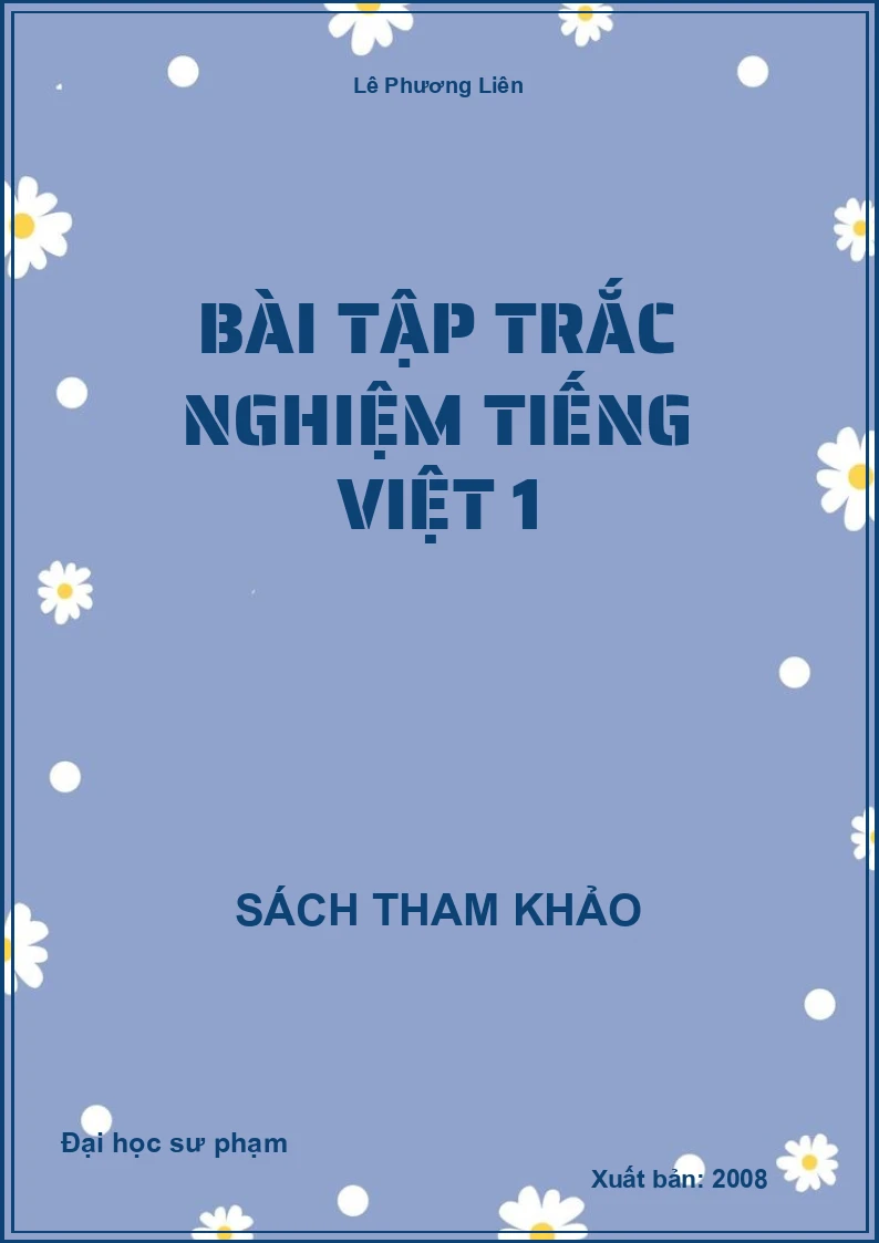 Bài Tập Trắc Nghiệm Tiếng Việt 1